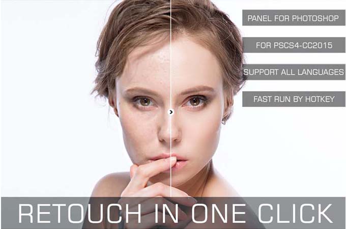 Retouch in One Click V1.0 Photoshop Panel